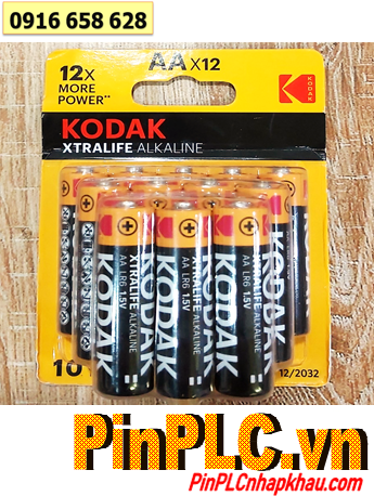 Pin KODAK LR6 Alkaline 1.5v, Pin tiểu AA 1.5V alkaline KODAK LR6 chính hãng /Loại Vỉ 12viên